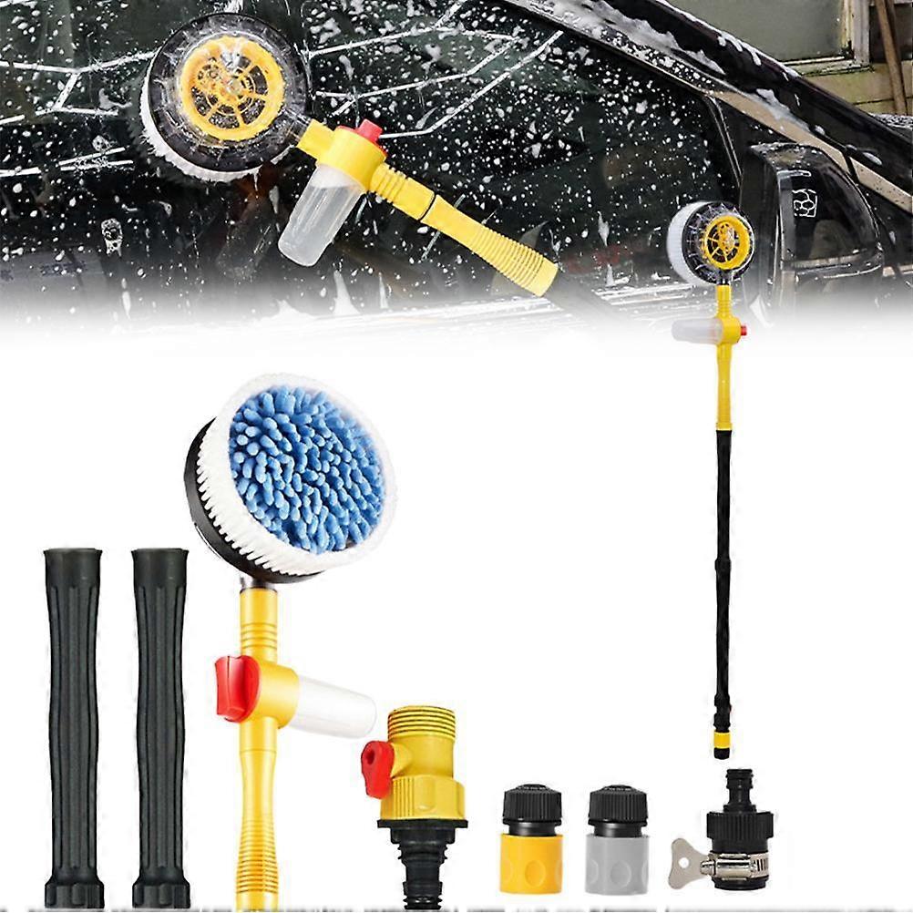 Kit de curățare Mop din microfibră de chenilă Instrument de spălare automată cu rotație automată la 360 de grade pentru uși de parbriz