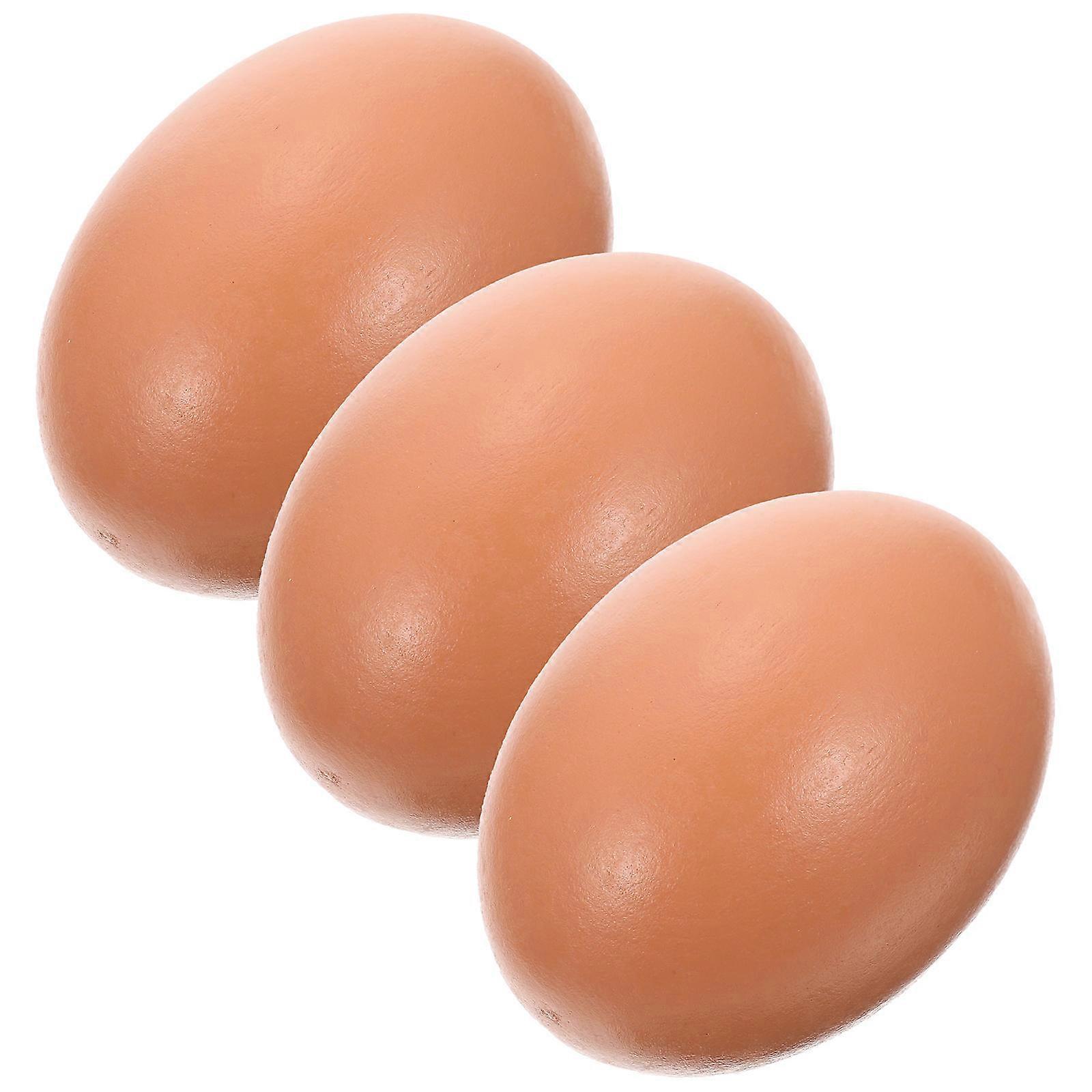 Imitation Eggs Simulated Egg Models Store Display Expandable Polystyrene 2.36X1.77X1.77inch 3Pcs