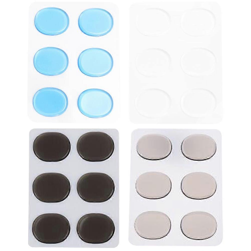 Silicone Drum Dampeners for Drum Heads Eliminate Overtone Blue Color Musical Instrument Accessories 4 Sheets