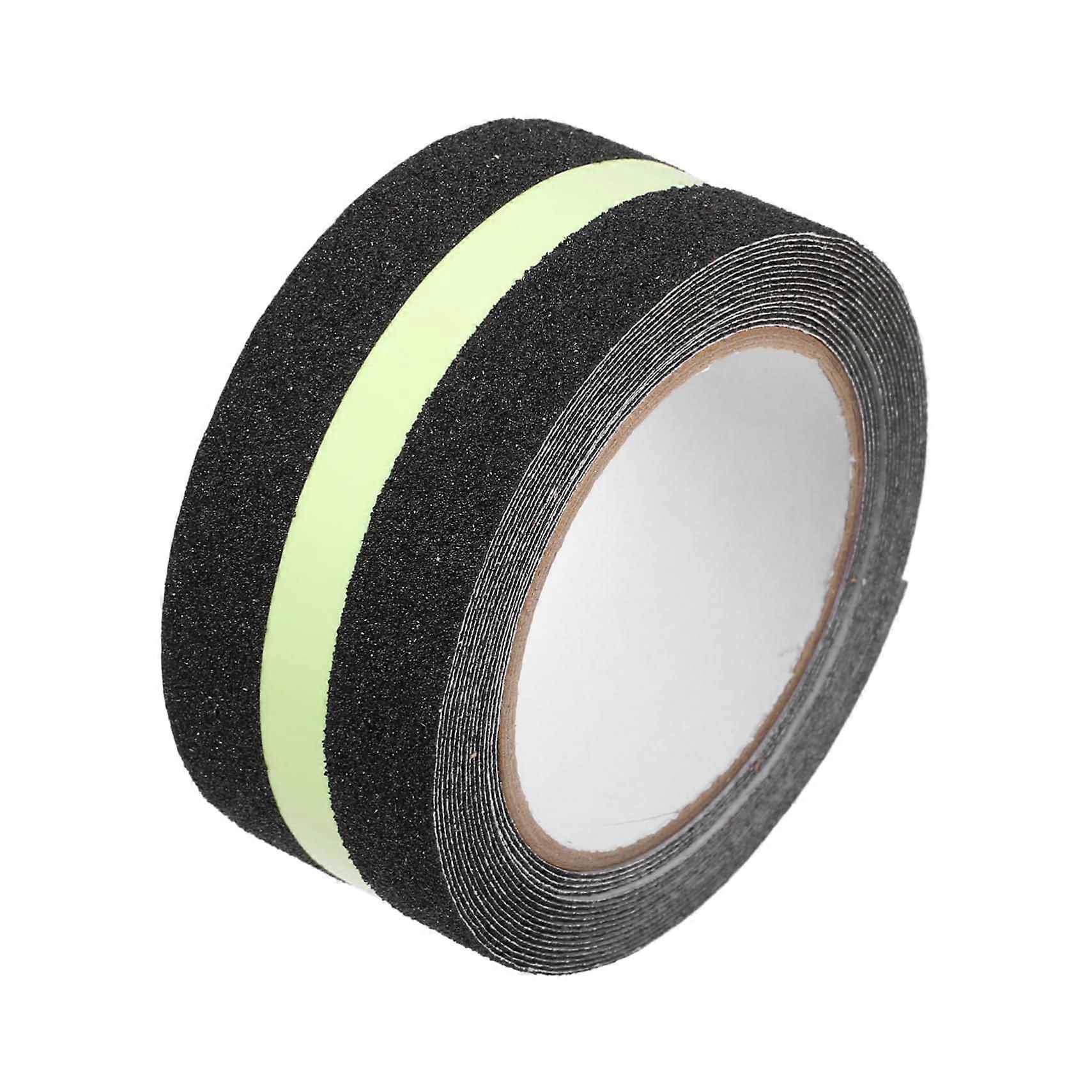 1 roll antislip adhesive tape for stairs and floors, selfadhesive nonslip strips with glow effect for indoor and outdoor use.