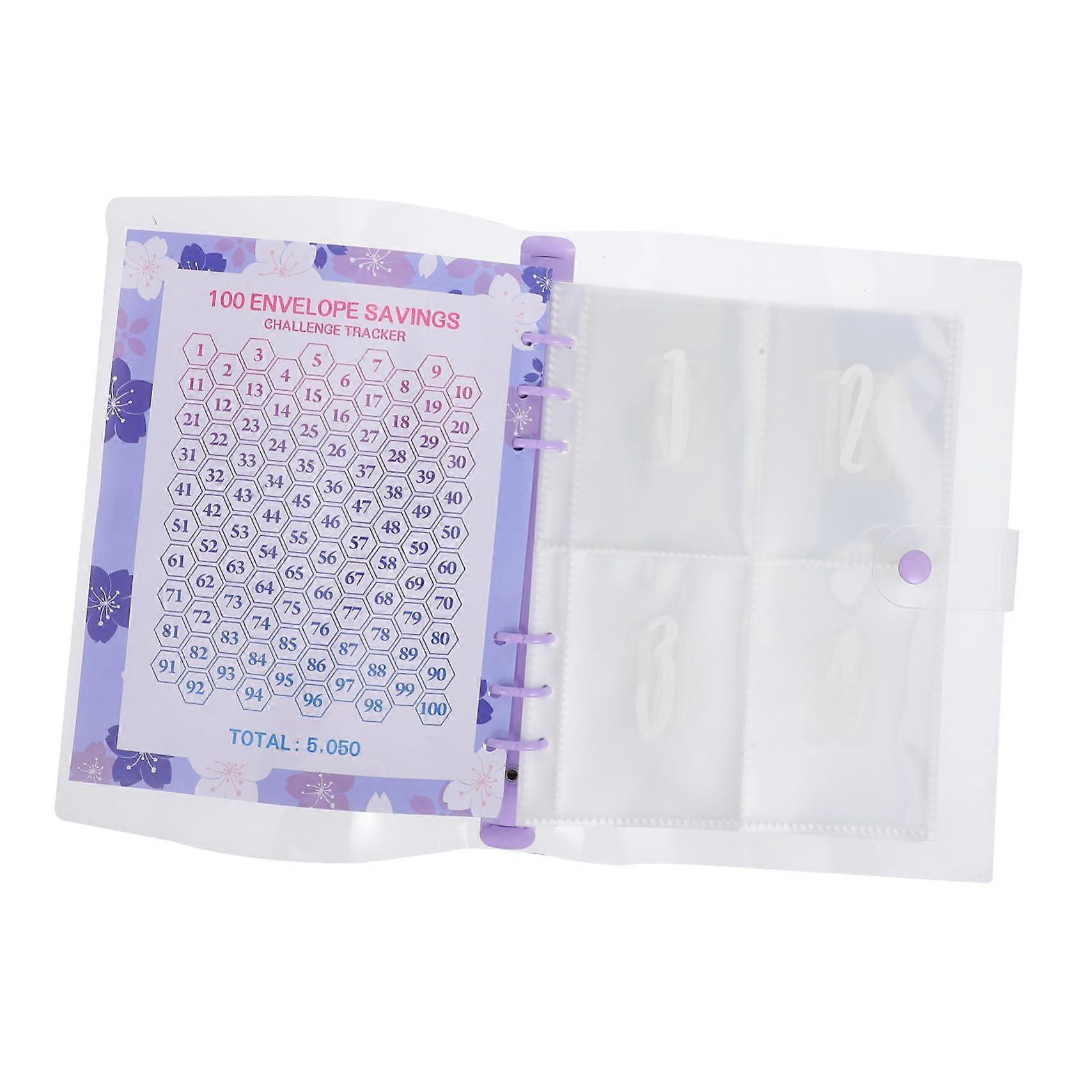 Cash Envelopes for Budgeting, Money Saving Challenge, Money Binder, Purple
