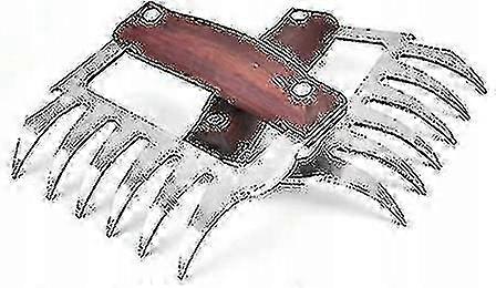 Stainless Steel Meat Divider 2-Piece Set, Mahogany Color, Kitchen Meat Processing Tool