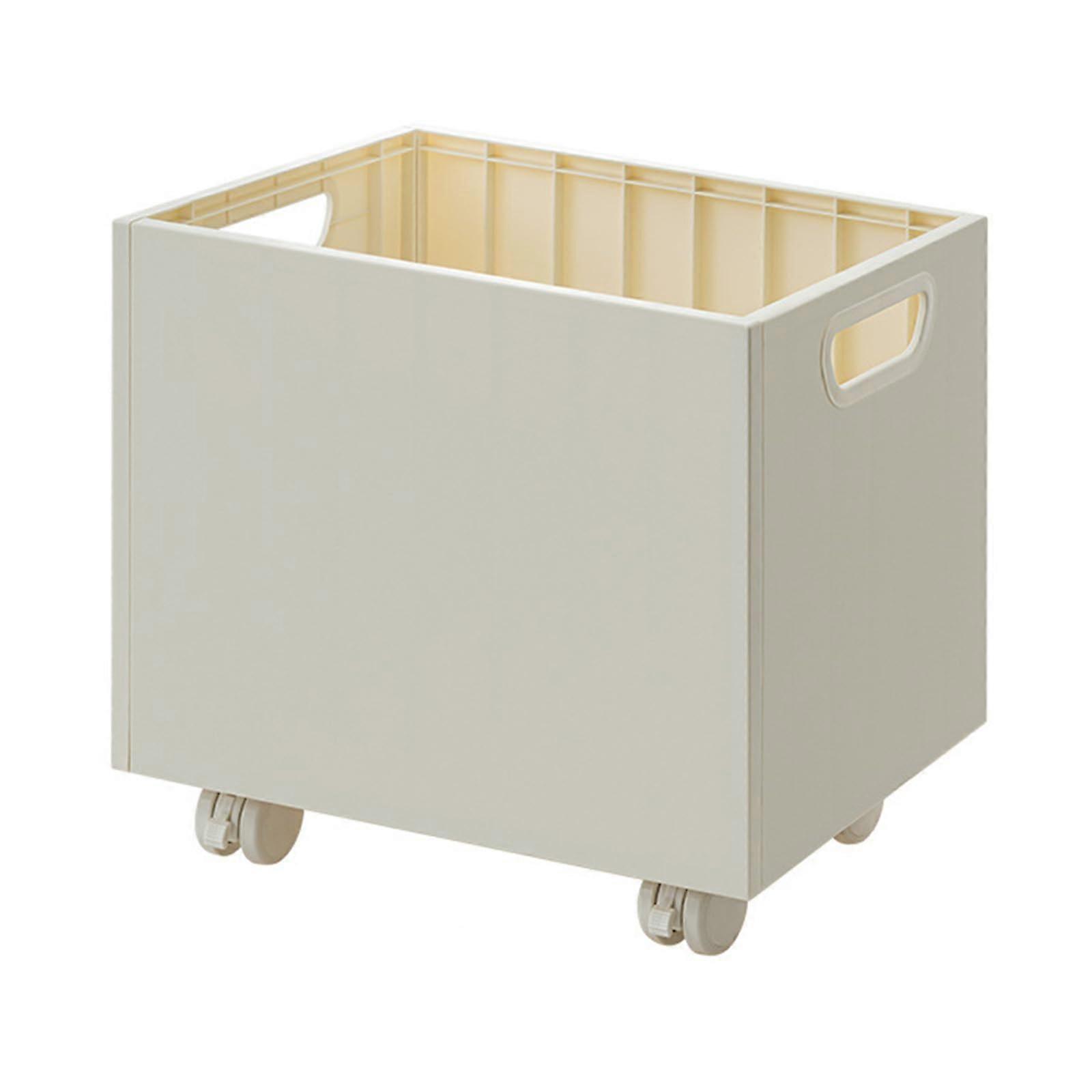 Book Storage Box with Under-Table Roller, Large Capacity, Office Book Organizer Basket, Durable Design for Easy Access