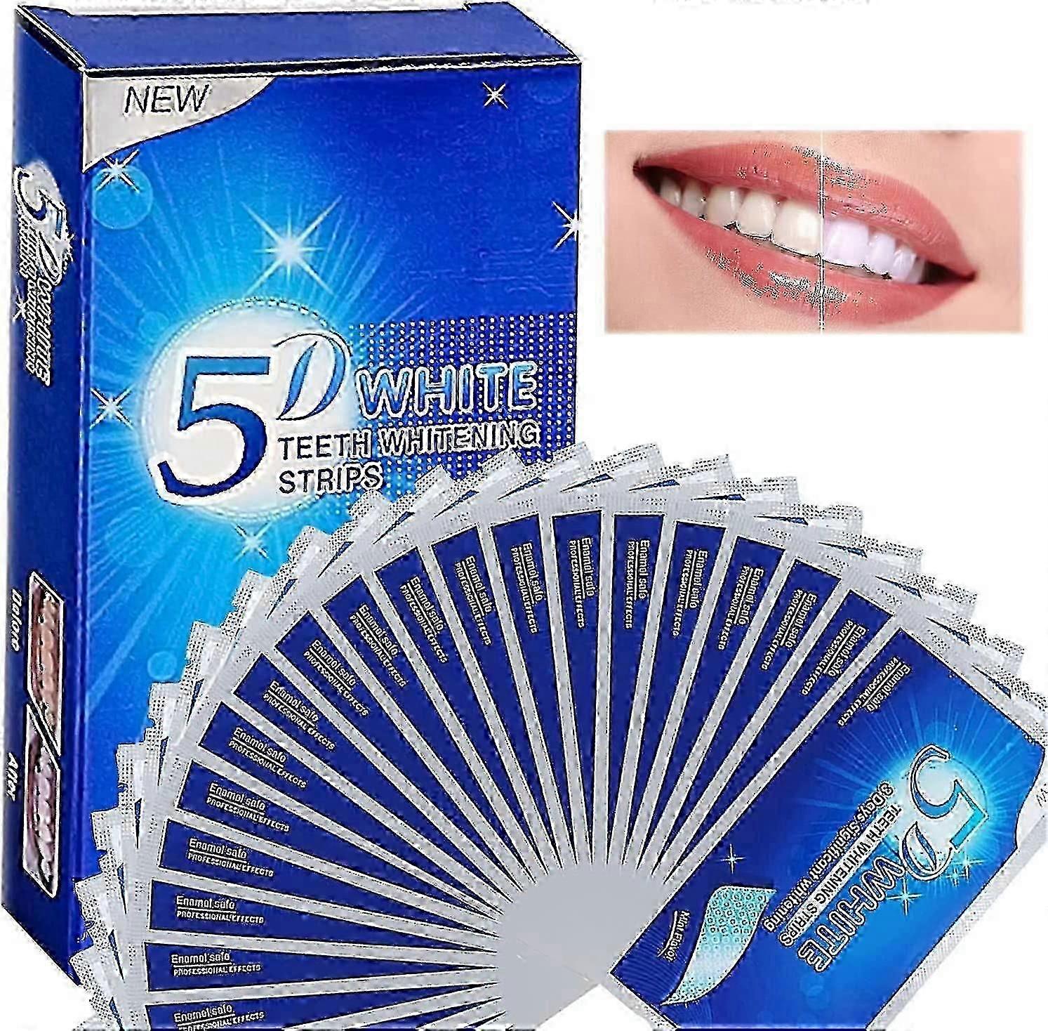 28pcs Teeth Whitening, Whitening Strips, Bleaching Teeth Non Sensitive Tooth Bleaching Strips For Teeth Whitening Against