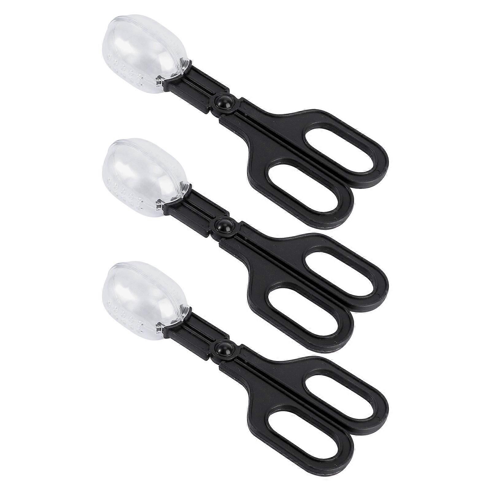 3pcs Durable Plastic Reptile Feeding Clip for Insects & Crickets – Easy to Use Scissor Handle Design for Pet Care and Cleaning
