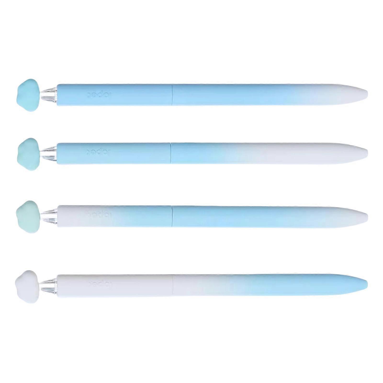 Gel Pen 0.5 mm Tip Fast Drying 4 Pieces Rotary Mechanism Office Supplies School Students Writing