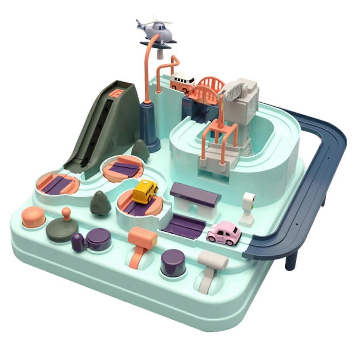 Car Racing Track Interactive Educational Toy for Small Cars Promotes Motor Skills and Joint Activities