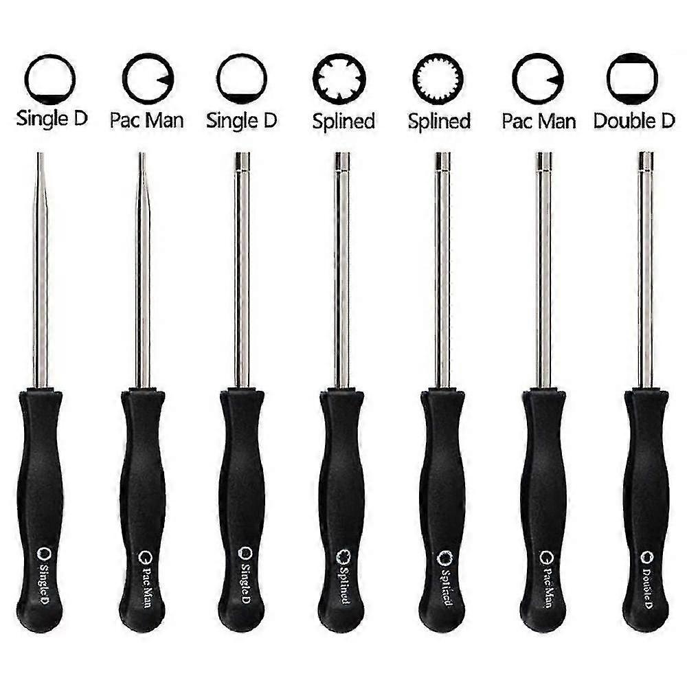 Outil de réglage du carburateur Pac Man, Simple D, Double D, Hexagon Hex Socket, 21 dents, Spline 7 dents Spline Socket Tournevis pour Common 2