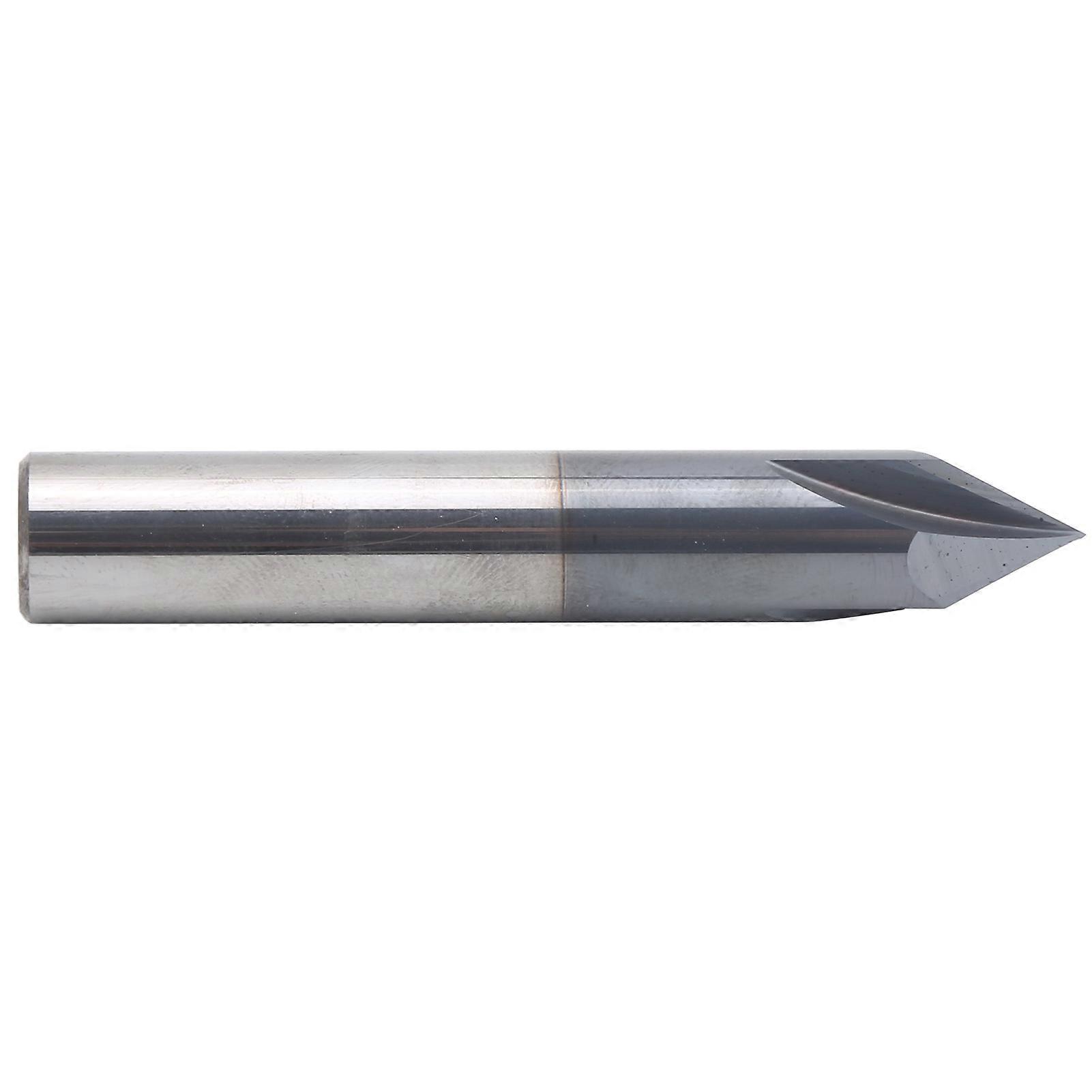 Chamfer End Mill 3 Flute 60° Milling Cutter Tungsten Steel CNC Carving Polishing Router BitD12 x 60° x 75L