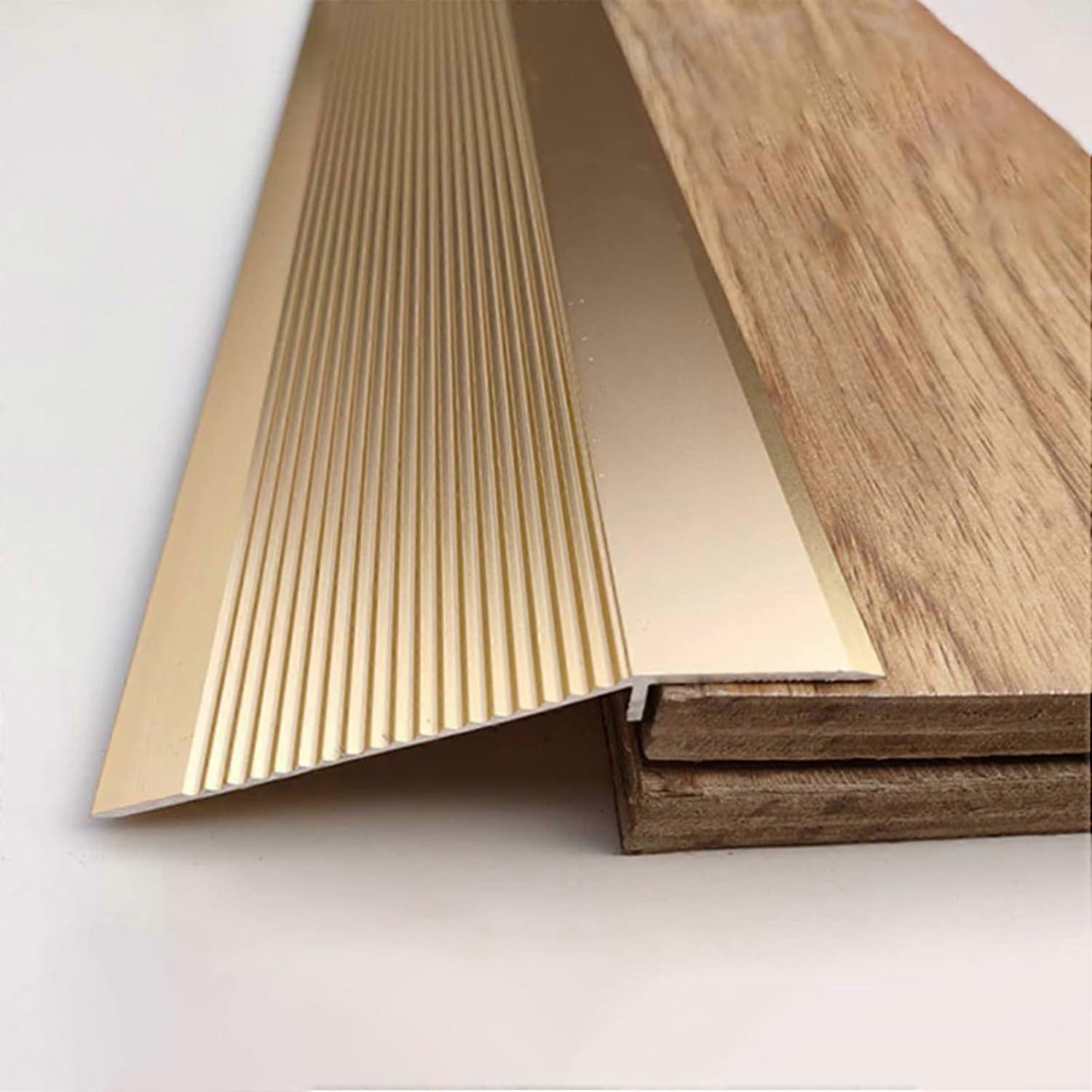 aluminum transition strip for doors (Gold1, 125cm/4.1ft)