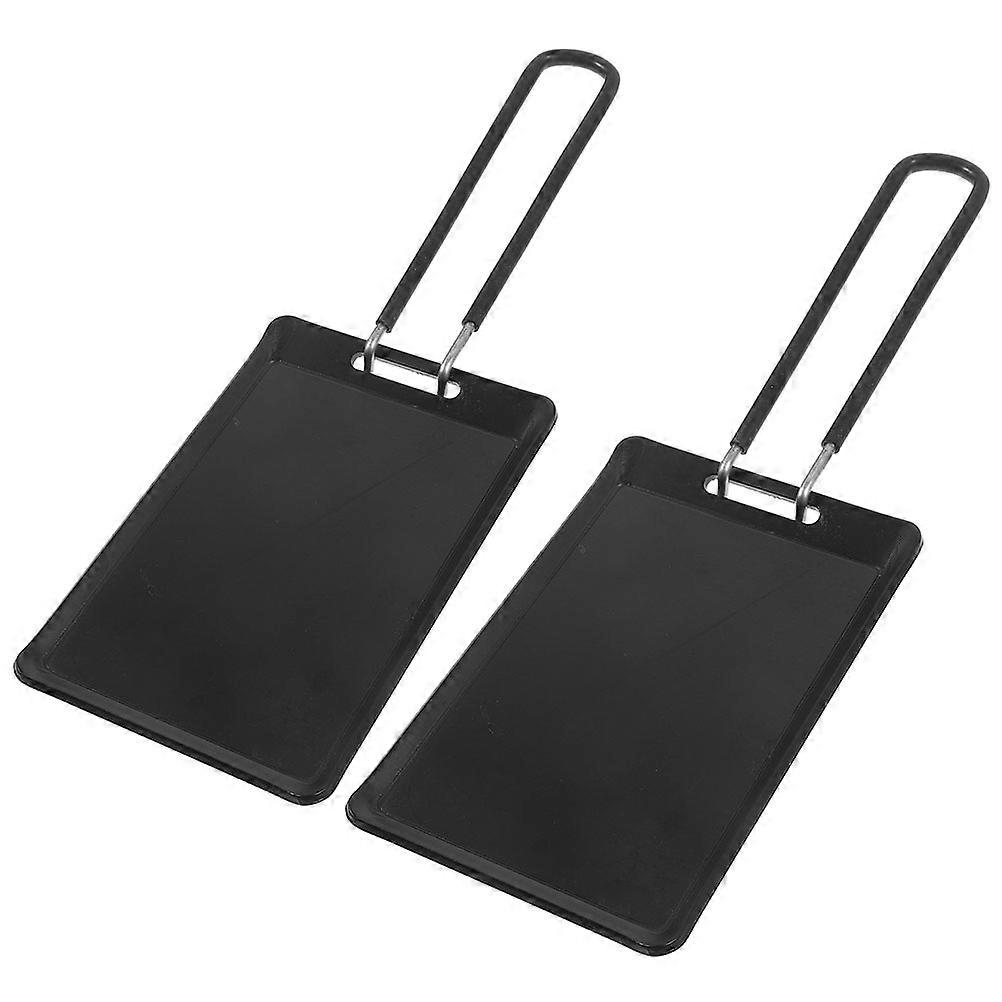 Barbecue Baking Pan Griddle Pan Even Heating Rectangular Shape For Outdoor Picnic 2Pcs