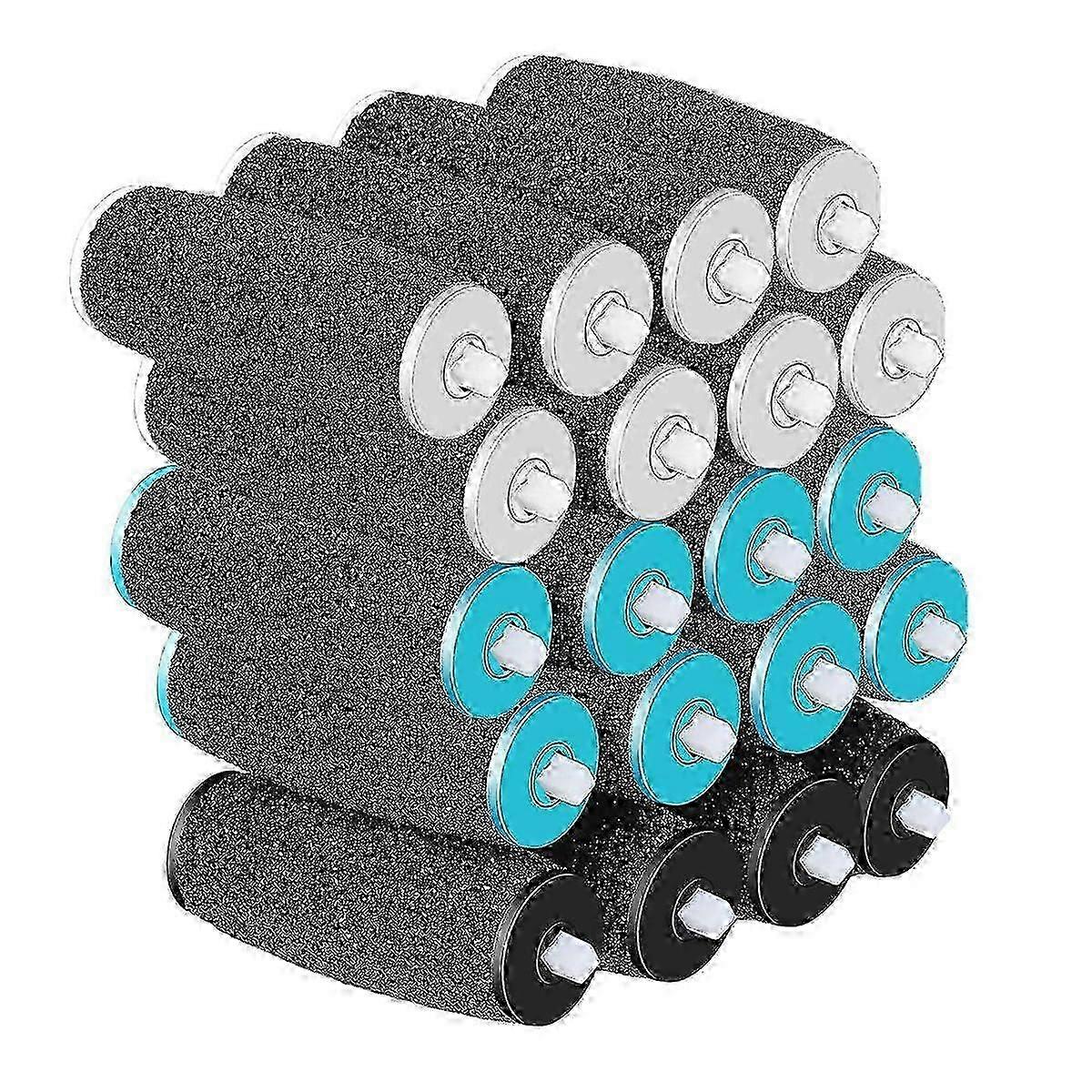 20 Pieces Scholl Velvet Smooth Replacement Rollers Set