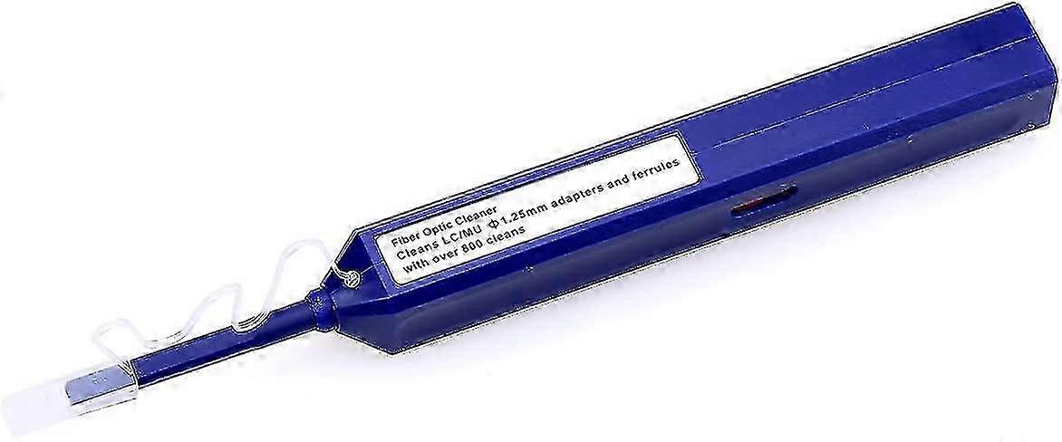 One Click Fiber Optic Cleaner Pen for LC/MU Connectors (Blue)