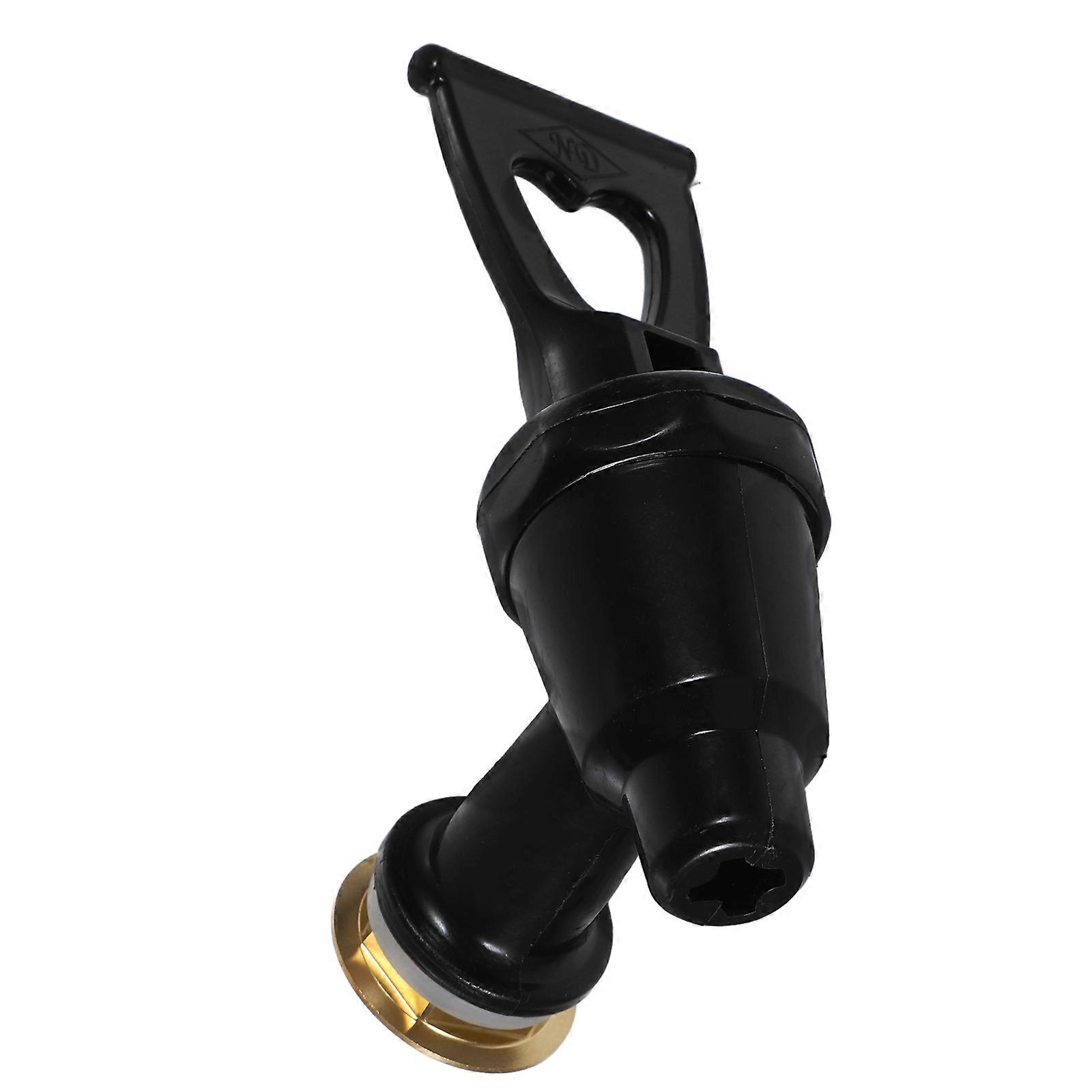 Black Plastic Beverage Dispenser Faucet for Home Use with Durable Design and Control