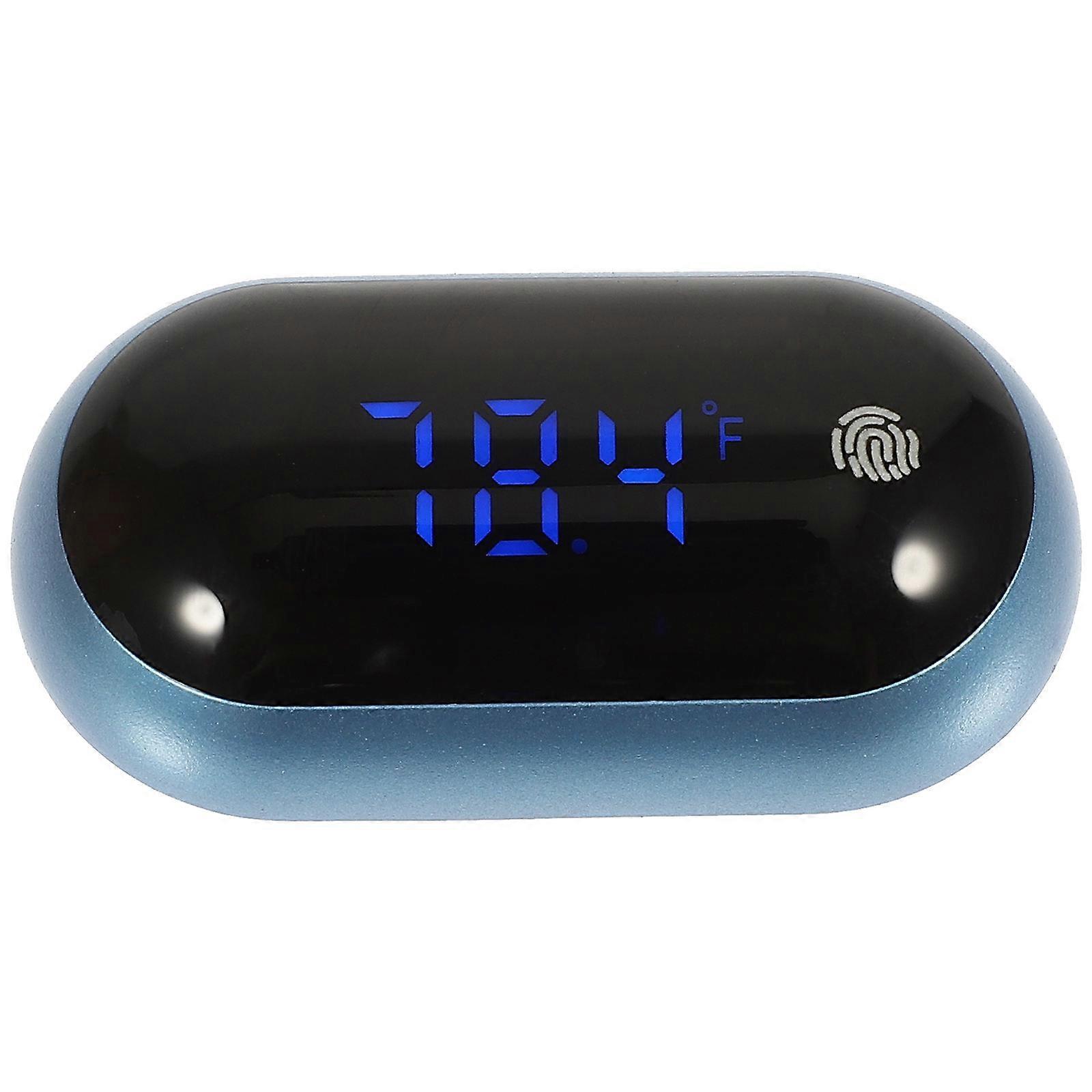 Blue Digital LED Thermometer for Home Use with Large Screen and Durable ABS Stainless Steel Material 4.5 Inches