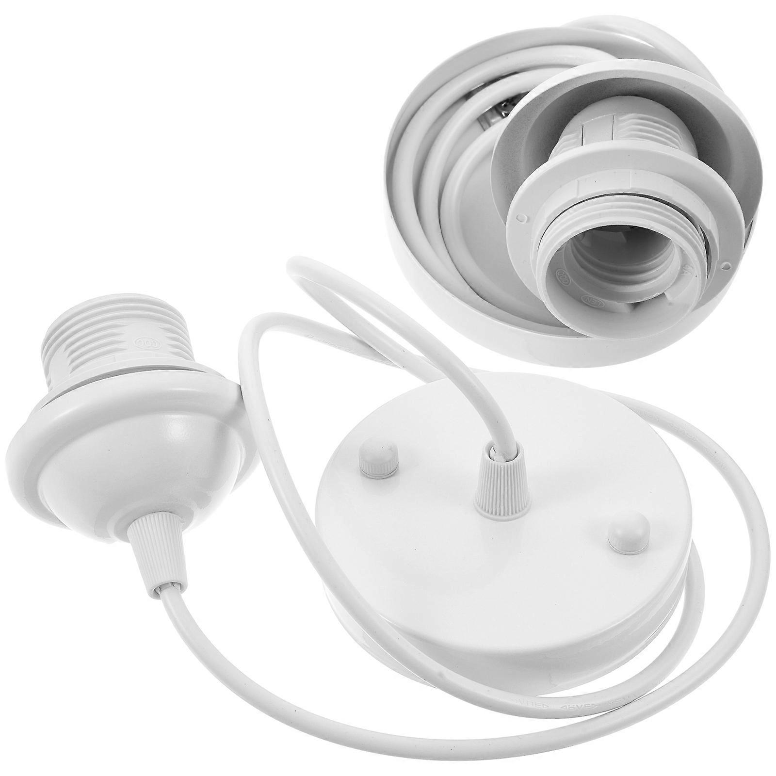 Metal Light Bulb Holder E27 Base Canopy For Ceiling Fixtures With Ambient Lighting Task Lighting 2Pcs