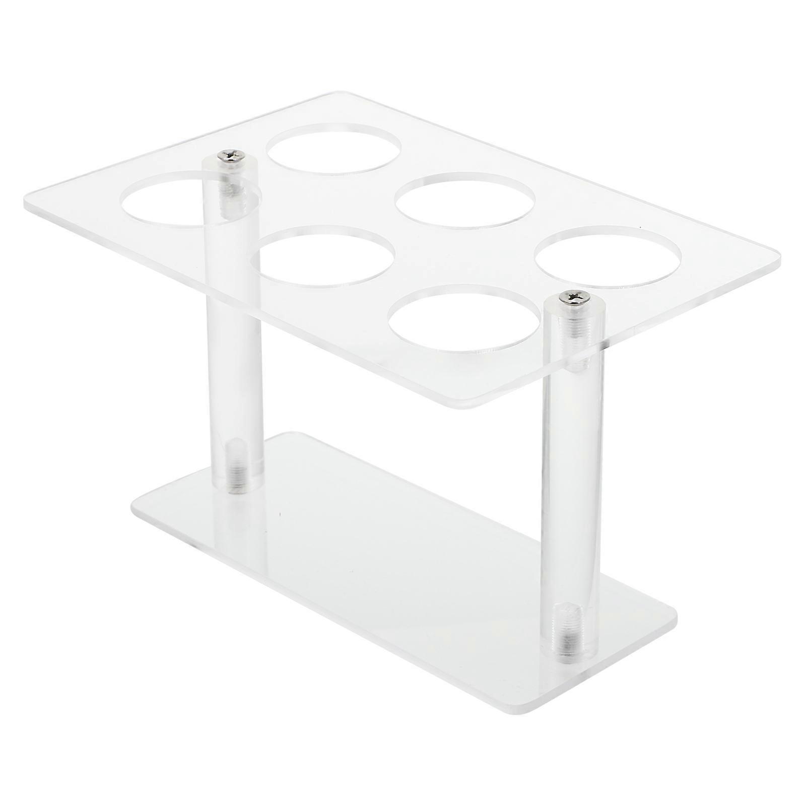 Transparent Acrylic Dessert Stand for Ice Cream Storage Lightweight Versatile Display Rack 1pc