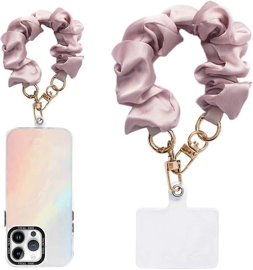 Phone Wrist Strap, Scrunchie Phone Lanyard with Tether Tab