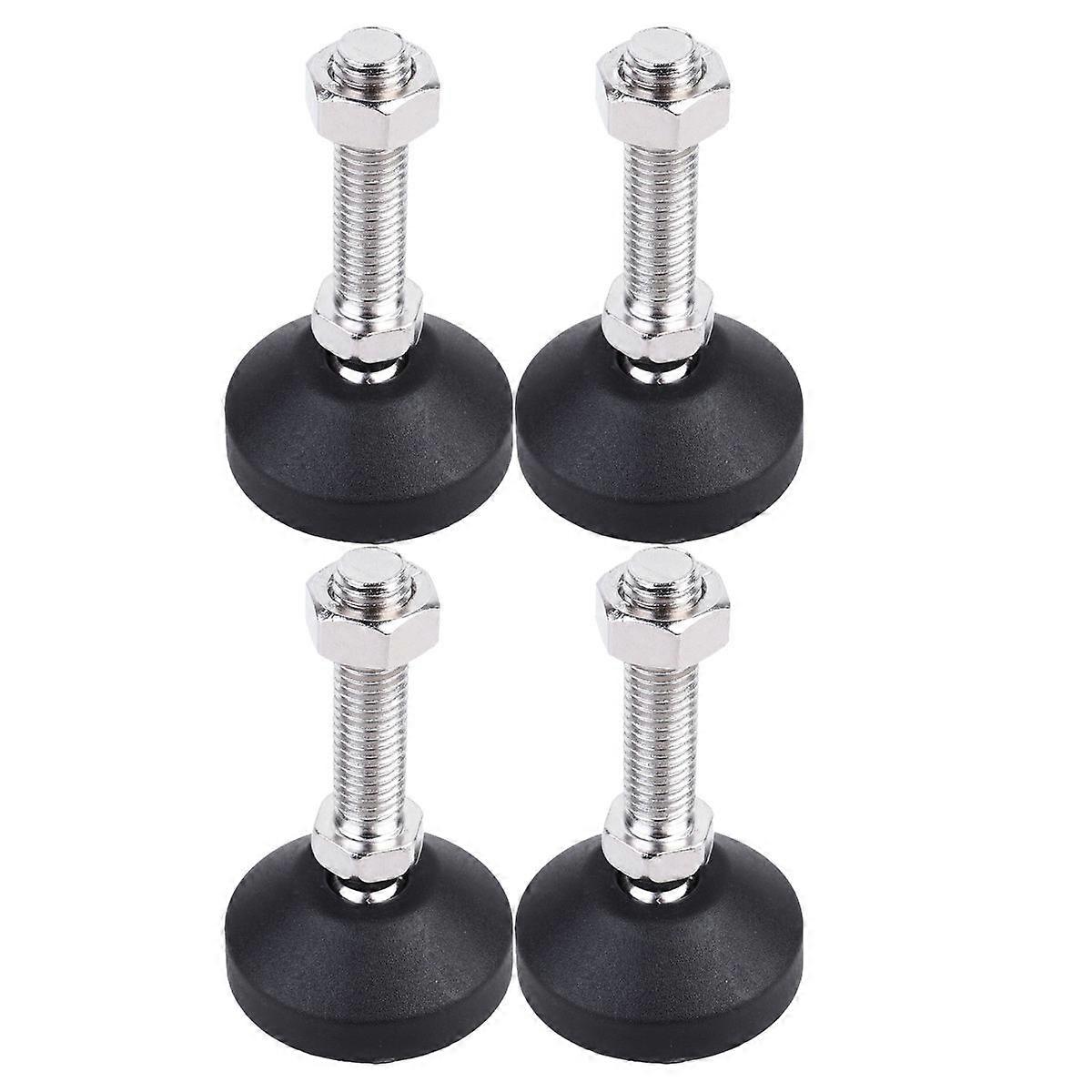 4pcs Adjustable Non Slip Bearing Cup Furniture Feet for Equipment Shelves Height Adjustment Mechanical Shock Absorption