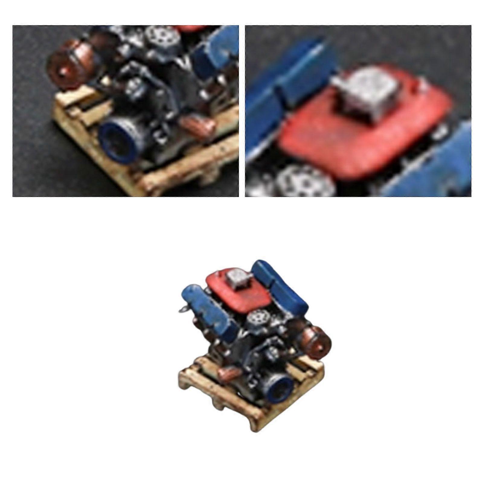 Diorama 1:64 Engine Model Set Garage Workshop Repair Props Scene Display Model