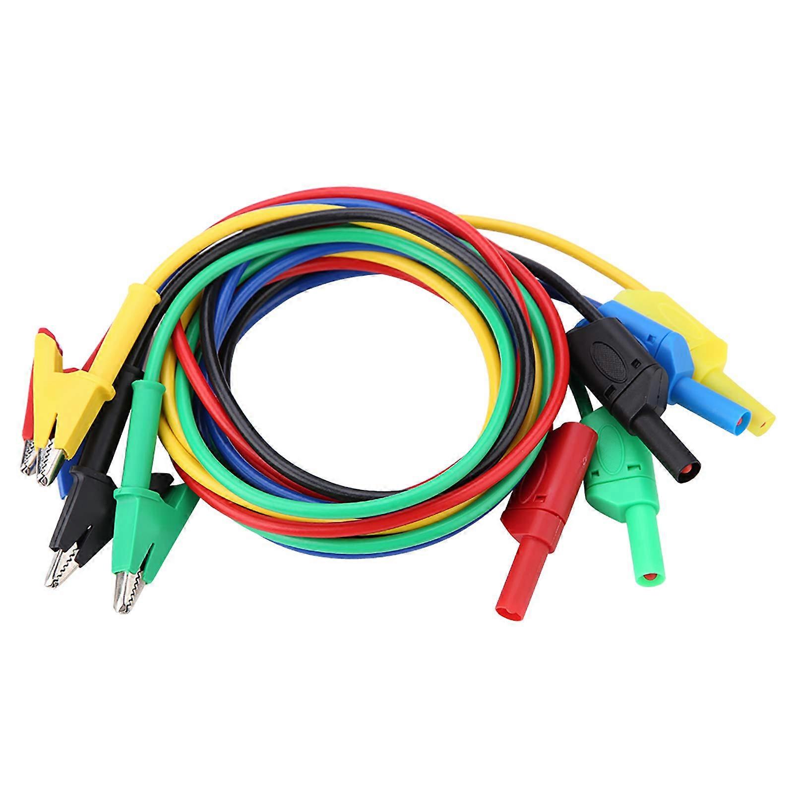 Banana Plug Alligator Clip 2000V Voltage Banana Plug Alligator Clip Test Probe Test Lead 20A Copper for Laboratory Electrical Test