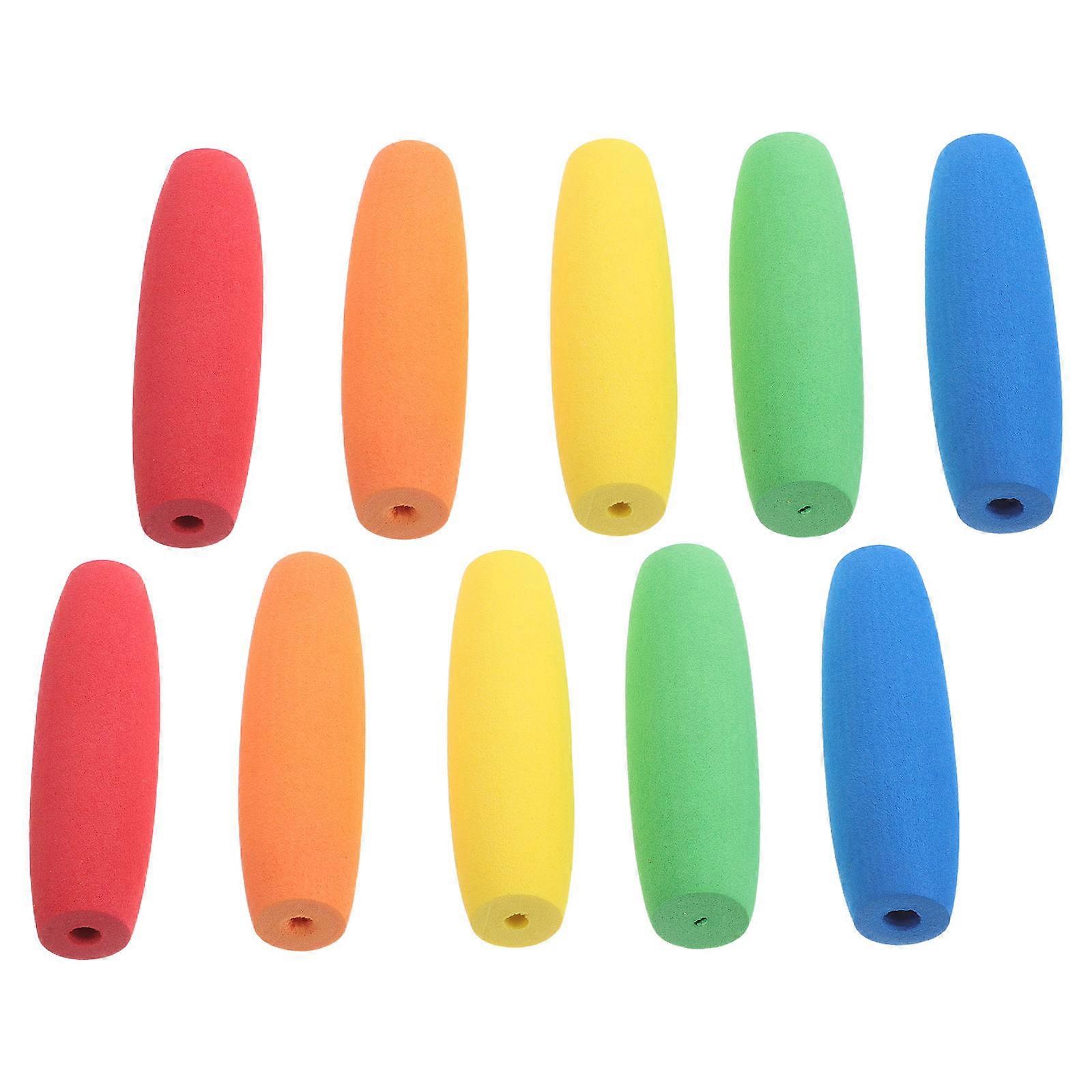 Here's a polished and professional product description for your item:
**10pcs Ergonomic Crochet Hook Grips – Removable Soft EVA Cushions for