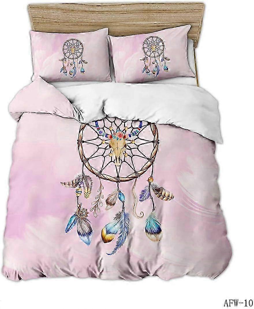 2025 Dream Catcher Komplet pościeli Poszwa na kołdrę i poszewka na poduszkę, Druk cyfrowy D Druk cyfrowy z mikrofibry, Zestaw pościeli 135*200 CM