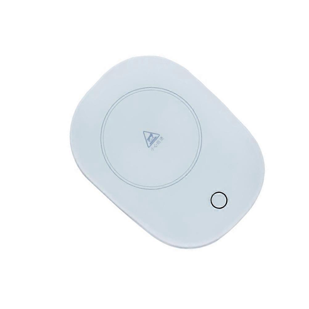 White Heating Coaster with 55Degree Constant Temperature for Kitchen Tempered Glass Material Small Size Perfect for Kitchen 4.5 Inches
