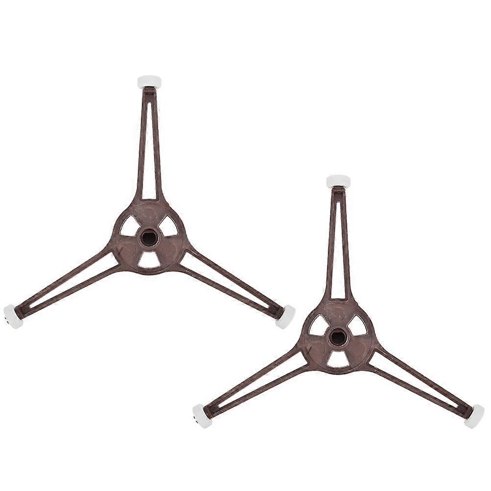 Microwave Roller Ring Repair Microwave Oven Extend Service Life Round Shape 16X16X1.5cm Plastic 2Pcs
