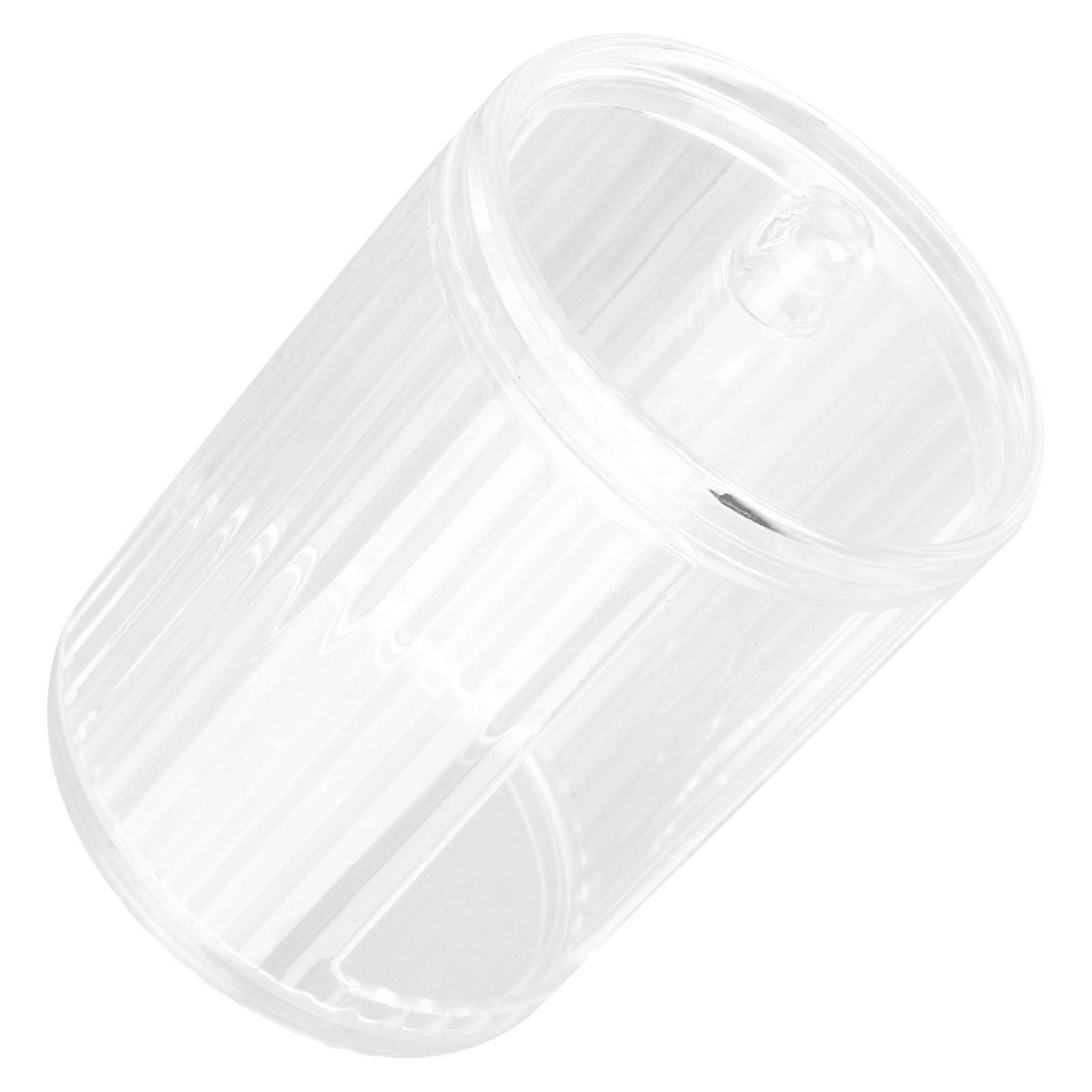 Countertop Organizer For Cosmetics Multi-Functional Cosmetic Packing Box For Bathroom Use 6.5x6.5x9.3cm Transparent Plastic Storage 1Set