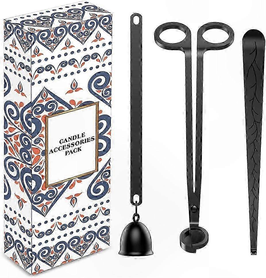 Candle Care Tool Set - 3-in-1 Wick Trimmer, Snuffer & Dipper for Candle Enthusiasts