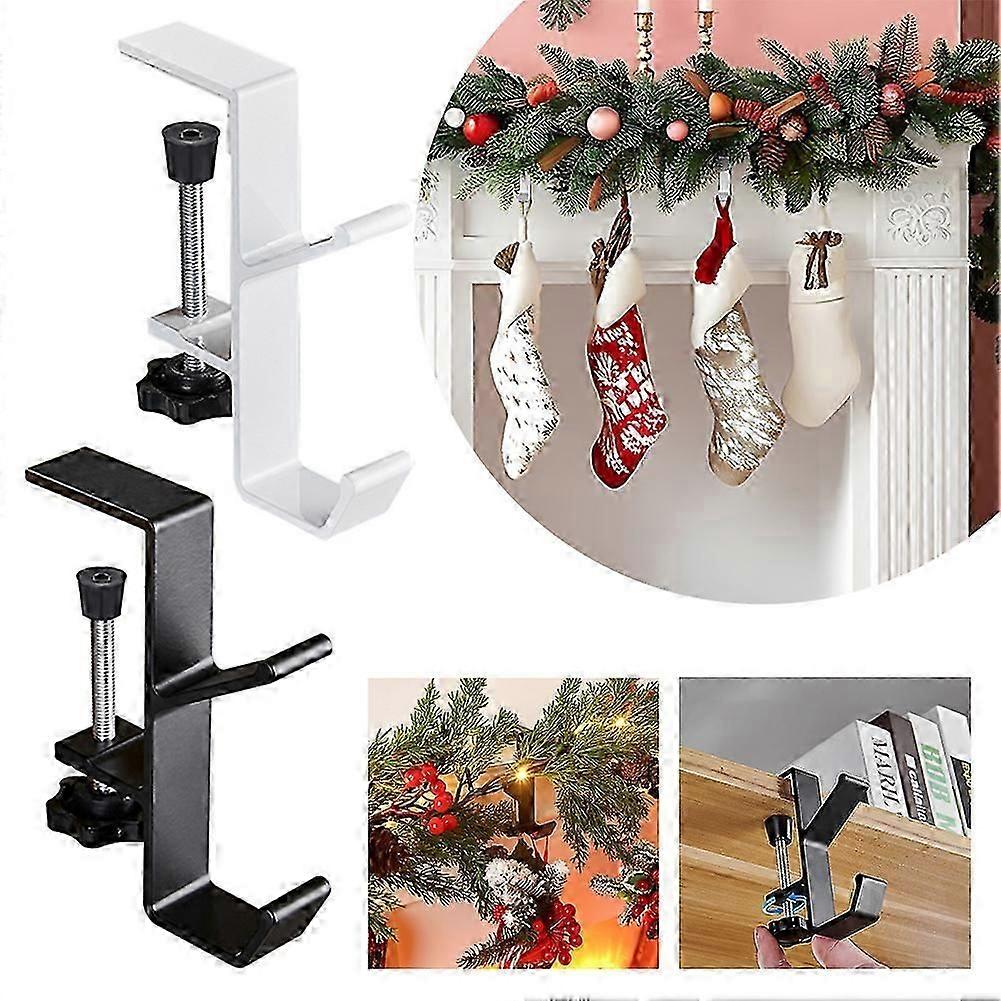 4 stk krans strømpeholdere for mantel flerbruks hengekrok for skrivebord til hjemmefest, jul