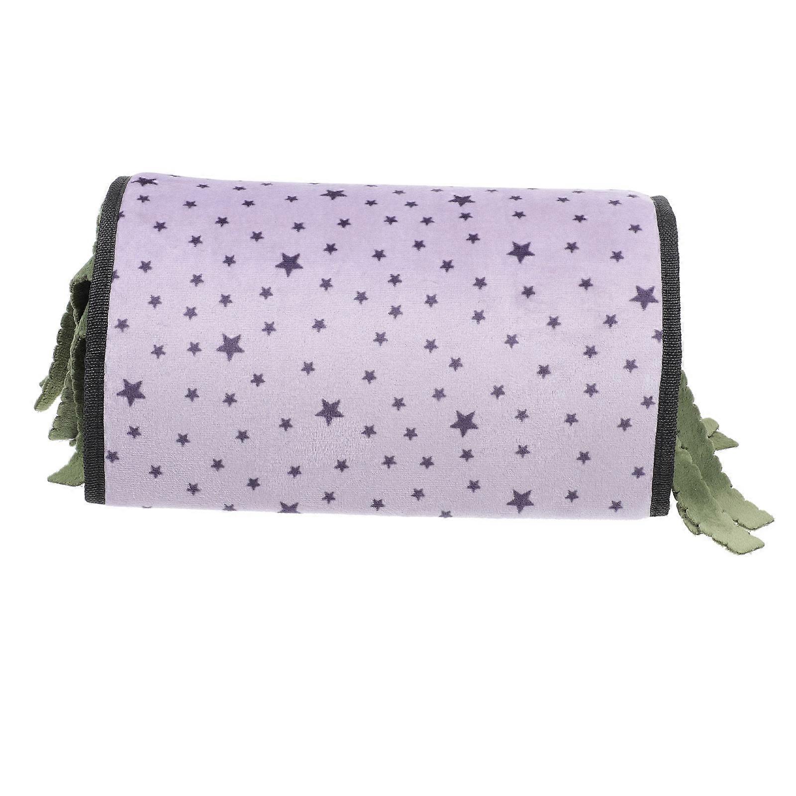 Hamster Tunnel Nest Hideout for Exploration 1Pcs Lavender Small Pet Toy