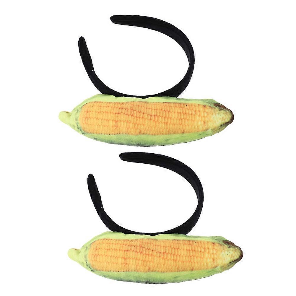 Cute Plush Corn Headband for Costume Parties and Holidays Comfortable Cloth Material Multi Color One Size Fits All