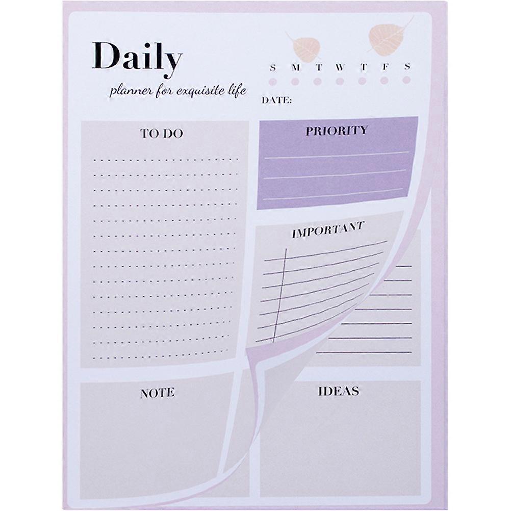 Portable Daily Planner Notepad for Writing Use with Smooth Paper Multi Color