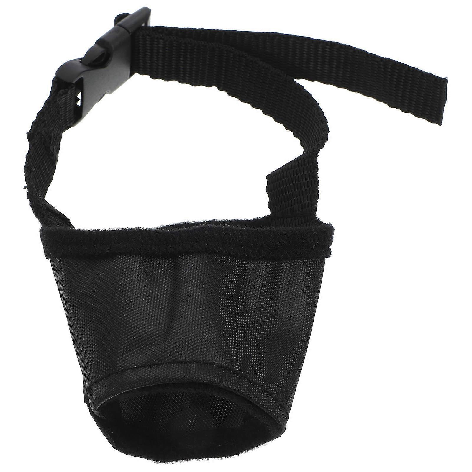 Portable Adjustable Dog Muzzle for Barking and Chewing Soft Durable Cloth Mouth Protector for Dachshund, Chihuahua, and Small Breeds