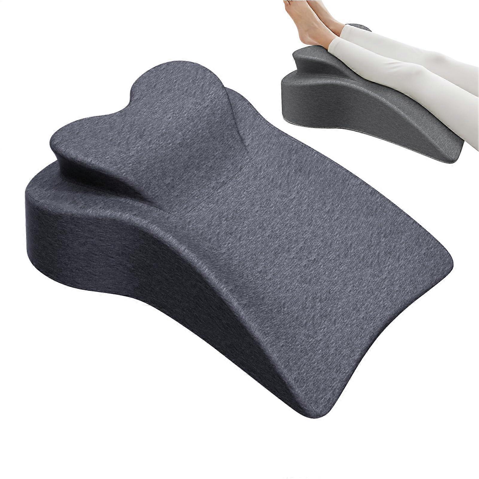 Elevating Leg Pillow Cushion for Bed Rest Support Supportive Positioning Aid for Relaxation, Recovery, and Travel Black