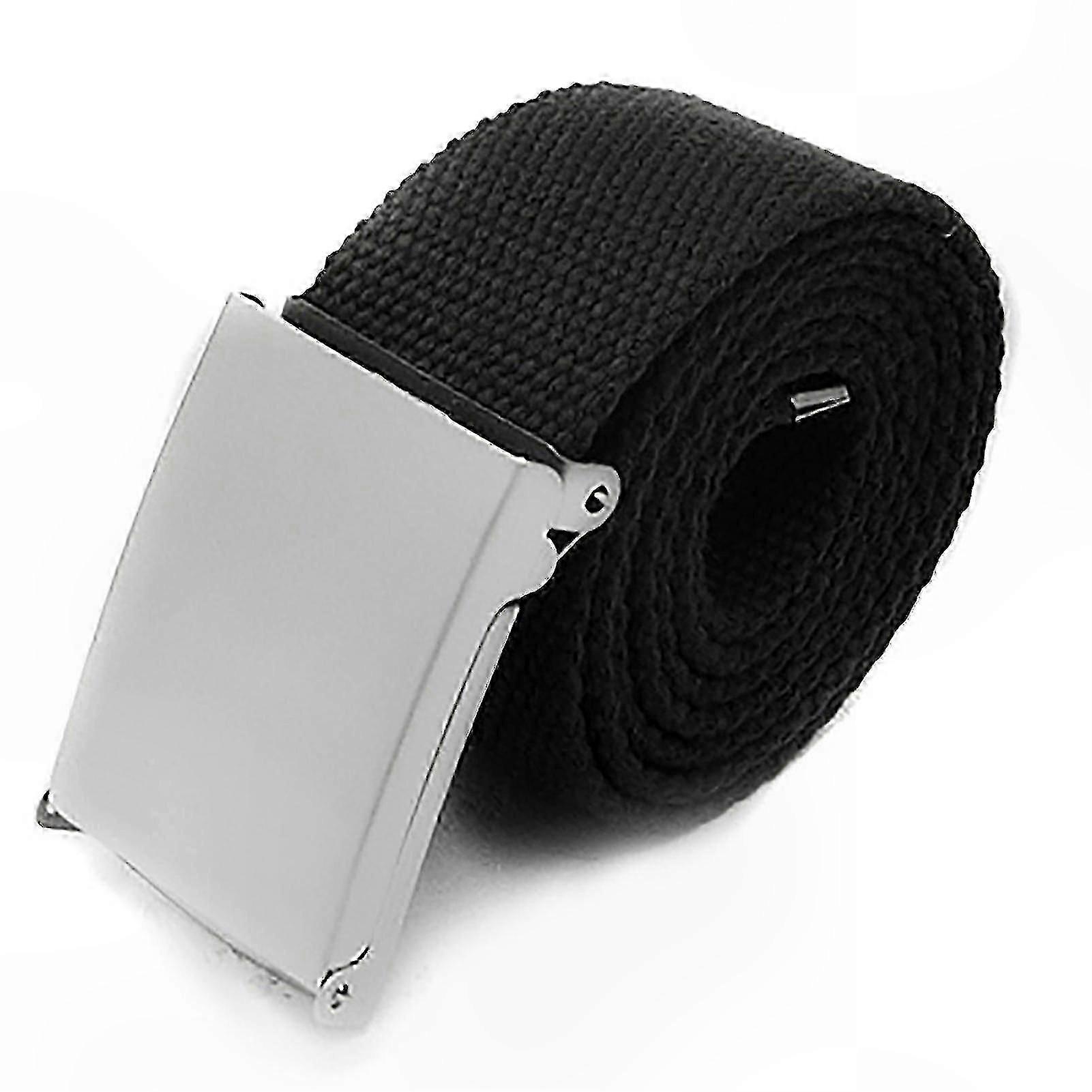 Unisex Canvas Web Belt for Outdoor Activities Easy Unbuckle Design