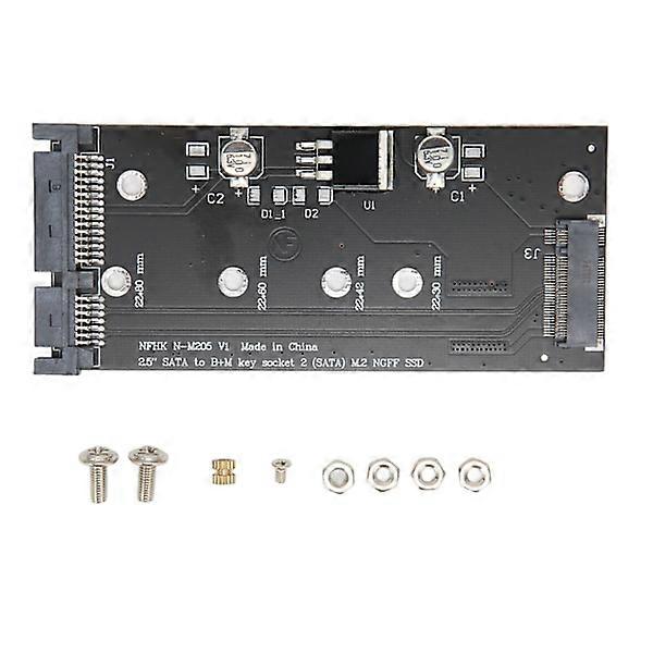 M.2 SSD to SATA Adapter Card, Stable Performance for Laptop & Computer, Practical Solution