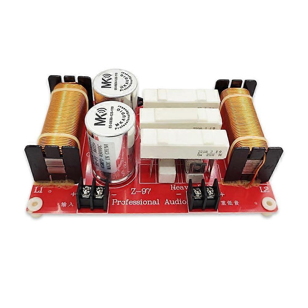 1 Piece 550W  Performance Bass Speaker Crossover 43Hz/45Hz Subwoofer Crossover Filter Red Circuit Board HiFi DIY Car Audio Crossover Filter