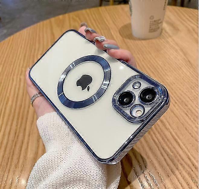 Clear Magnetic Phone Case for iPhone 14 13 12 11 Mini Pro Max Plus with MagSafe