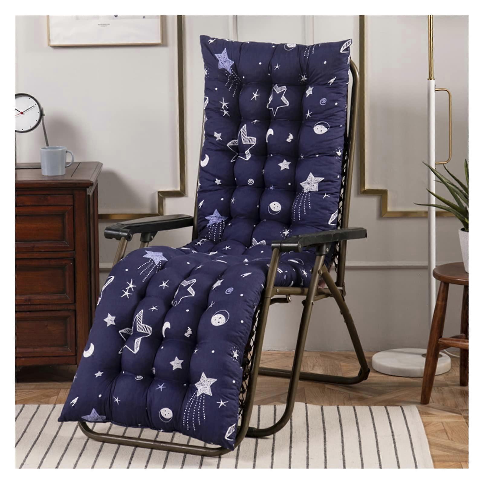 Memory Foam Cushion for Sun Lounger, Thick and Stylish, 52x170cm, Grey, Non-Slip Straps, Foldable Design for Garden Chair