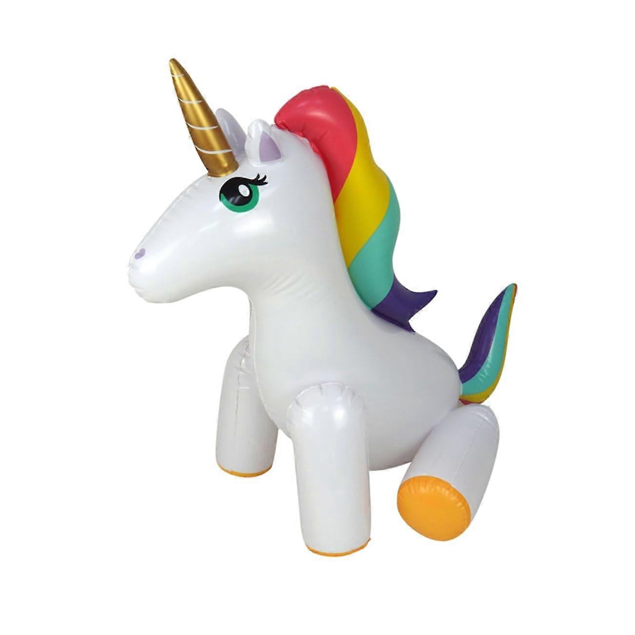 Inflatable Unicorn Sprinkler for Summer, Funny Water Toy for Outdoor Use and Beach Activities, Made of Durable