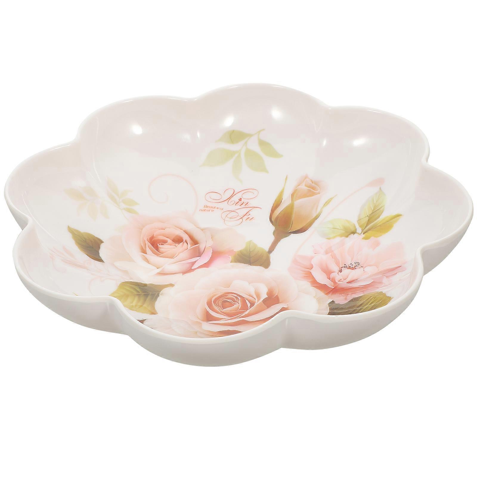 Snack Serving Tray Simple Design Decorative Item 24X24X5.9CM Ideal For Parties 1Pcs