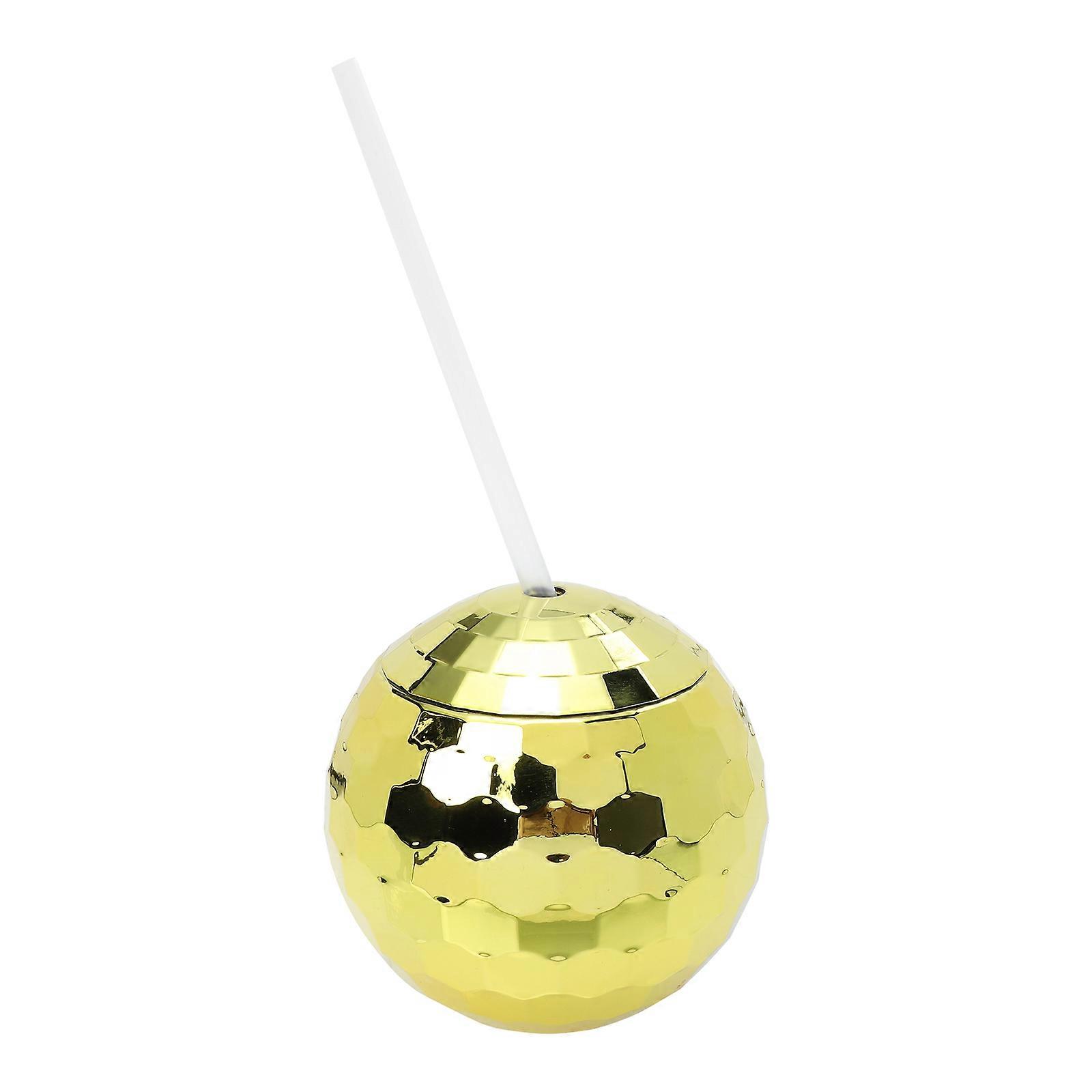 Golden Disco Ballshaped Cup for Bar Use Made of Perfect for Parties and Events 6.3 Inches