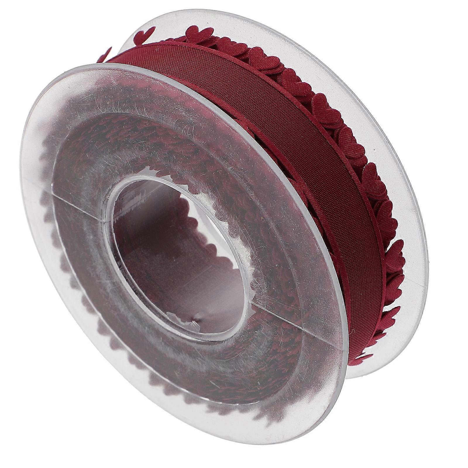 Red Decorative Ribbon for Gift Wrapping and Crafts Made of Durable Polyester