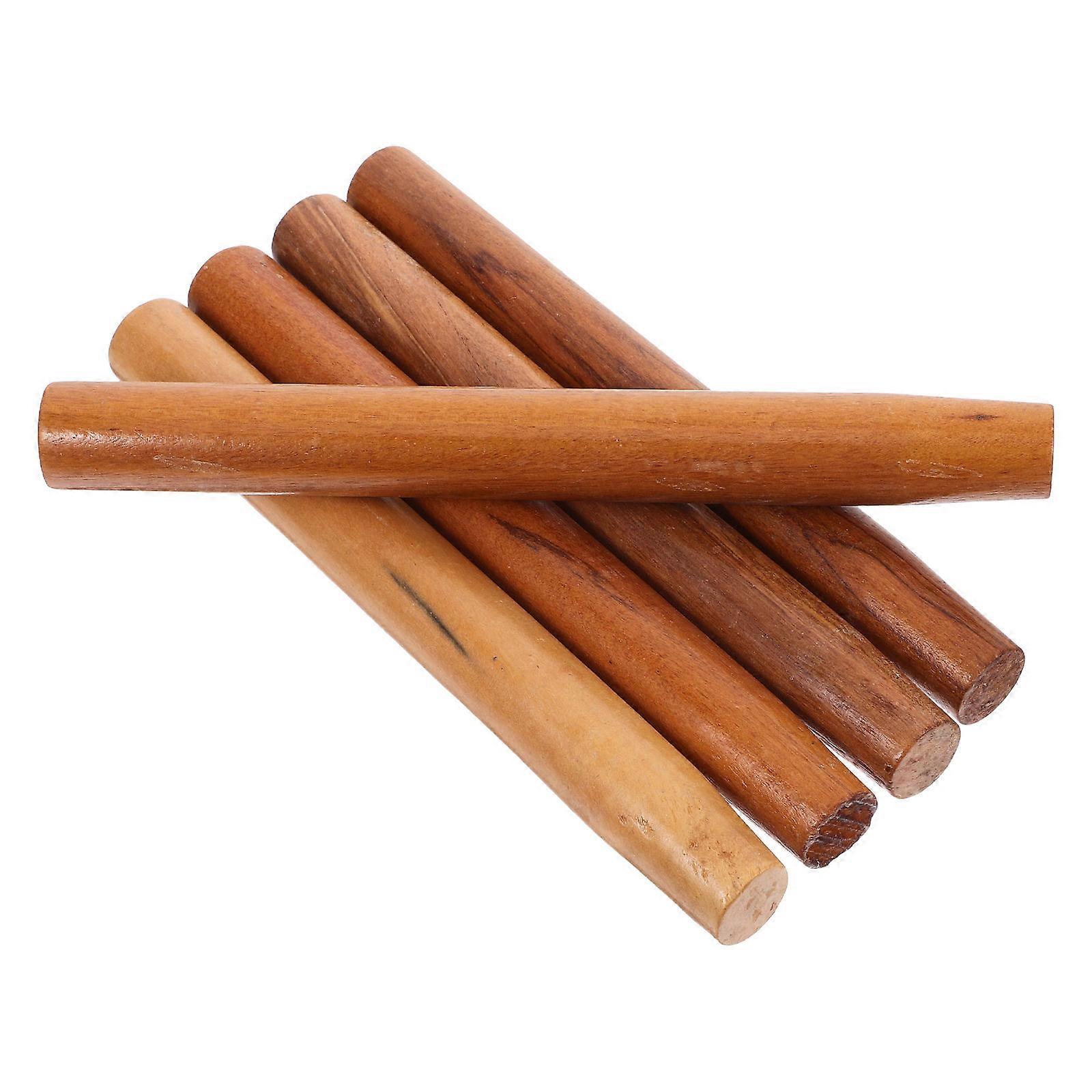 5pcs Ergonomic Wood Handle Replacement for Gardening and Farming Tools – Durable, Easy Installation, Universal Fit for Various Tool Types