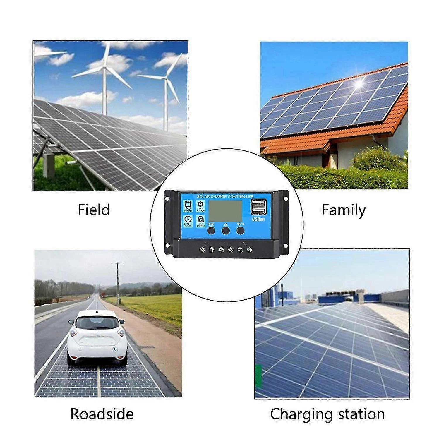 Portable 300W Solar Flexible Panel Kits Polysilicon Solar Panel with 20A Controller Dual USB Chargin