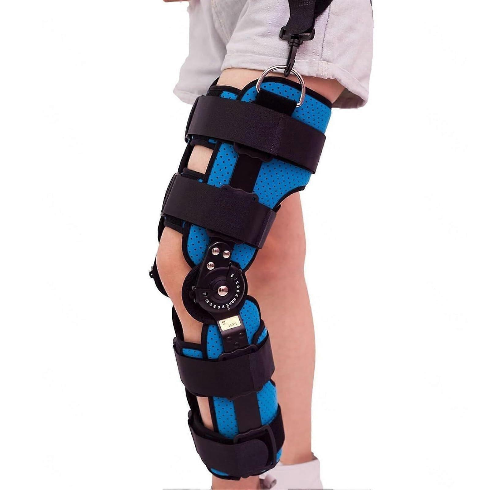 Hinges Knee Clip with Adjustable Side Stabilisers for Locking Patella, Post-Surgery Recovery, Arthritis, Meniscus Support