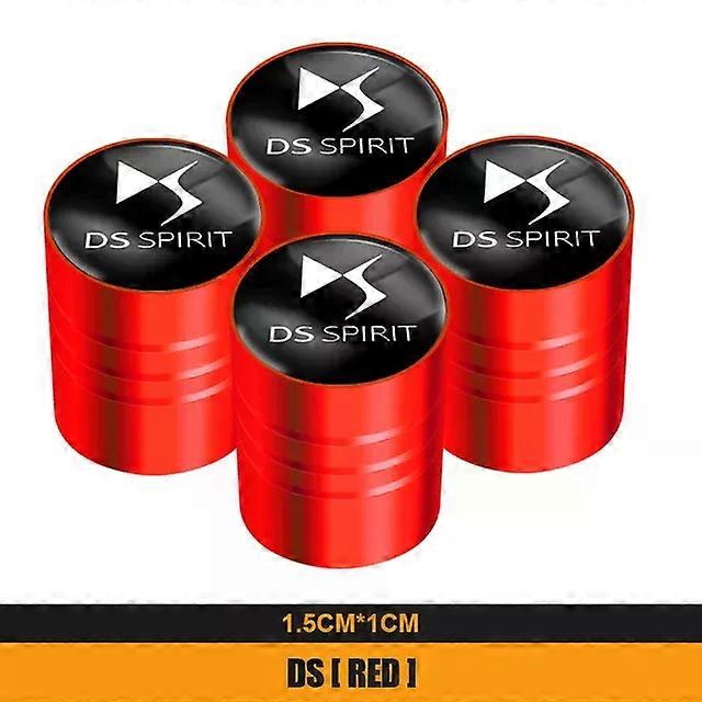 4PCS Metal Alloy Car Wheel Tire Valve Stem Caps Fit For DS SPIRIT DS3 DS4 DS4S DS5 5LS DS6 DS7 DS9 WILD RUBIS E Tense DIVINEDS